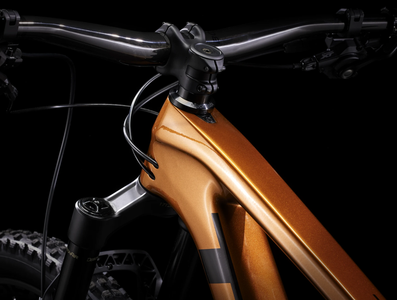 Trek Top Fuel 9.8 XT Full Suspension Mountain Bike 2023 in Pennyflake-3